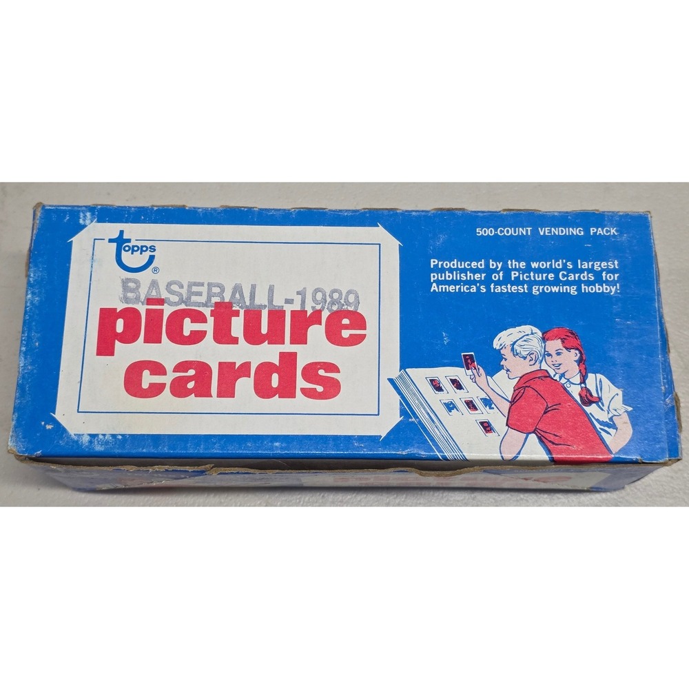 1989 Topps Baseball Picture Cards 500 Count Vending Pack Box Vintage MLB